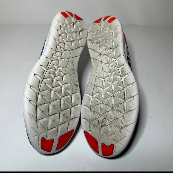 Nike Free Womens Running Shoes Size 6.5 RN 849810-406 Blue Mesh Trail 21 Box 7 - Picture 7 of 8